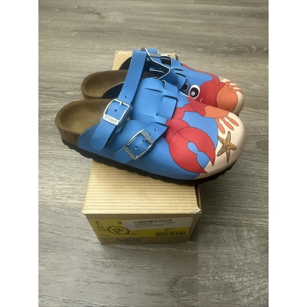 Birki's Boys' Kay Birko Flor Clogs Crabs Size C 11